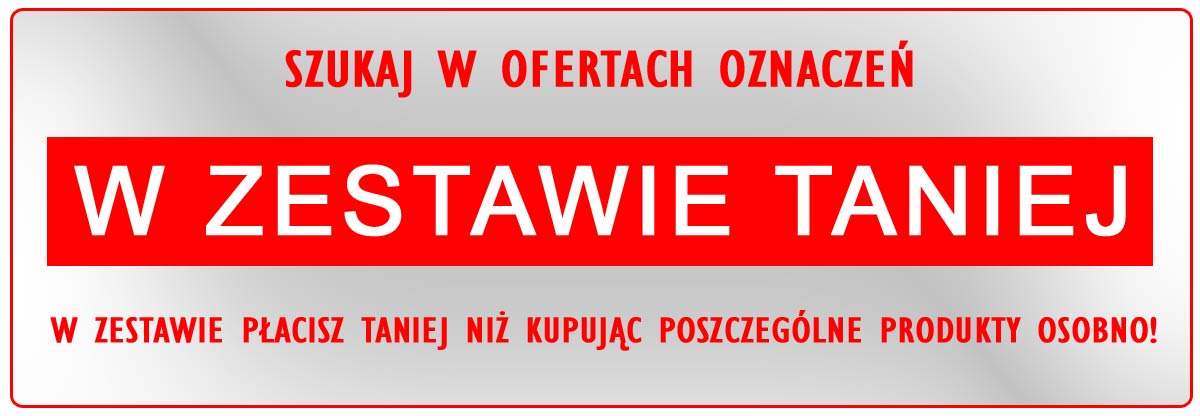 w zestawie taniej